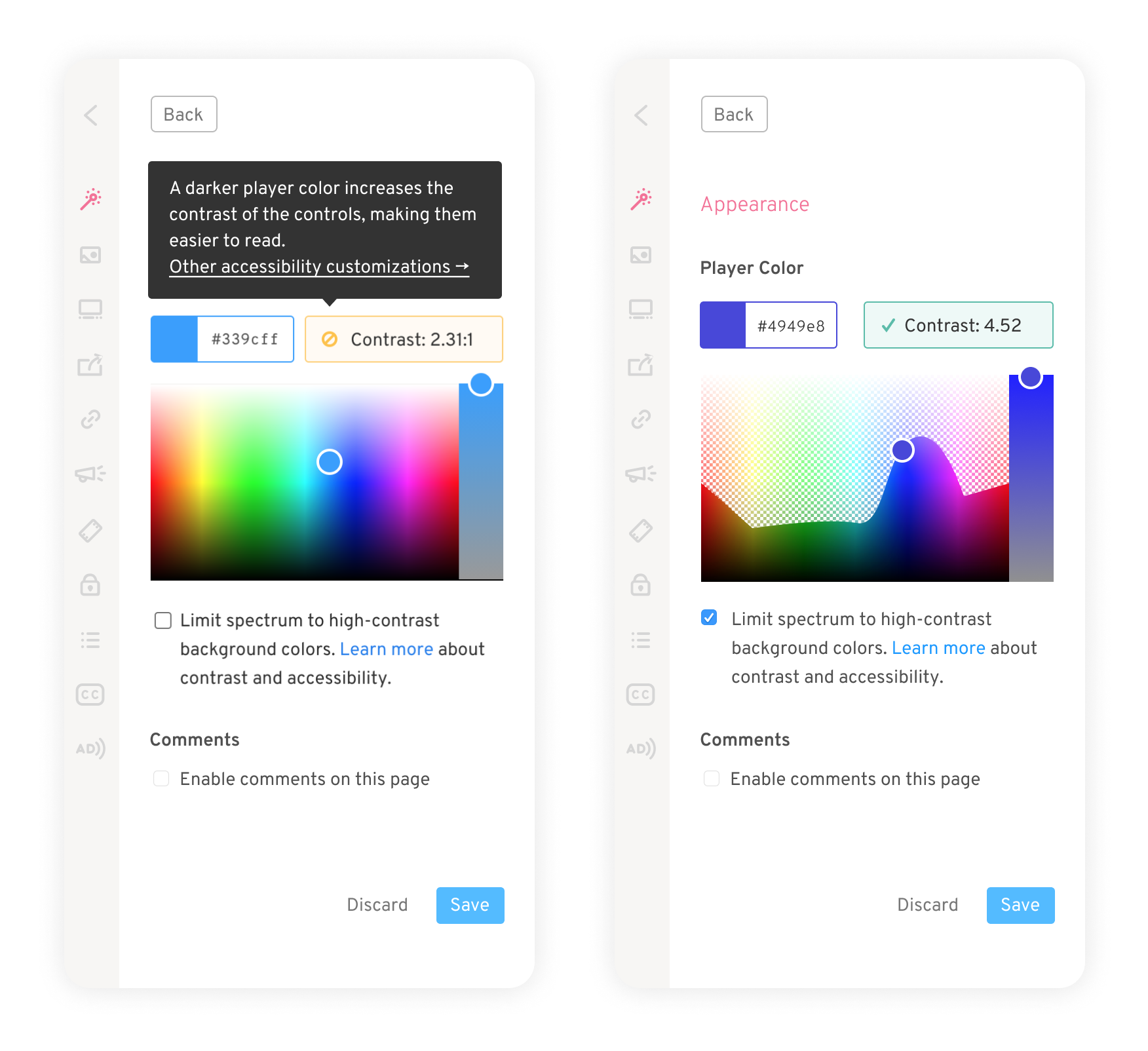 Accessibility checklist