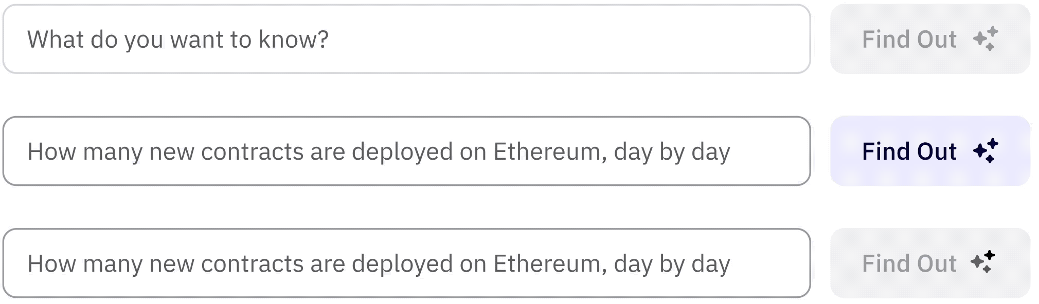 DuneAI prompt input states
